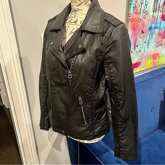 Lucky Brand Faux Leather Vegan Moto Jacket - Picture 14 of 16